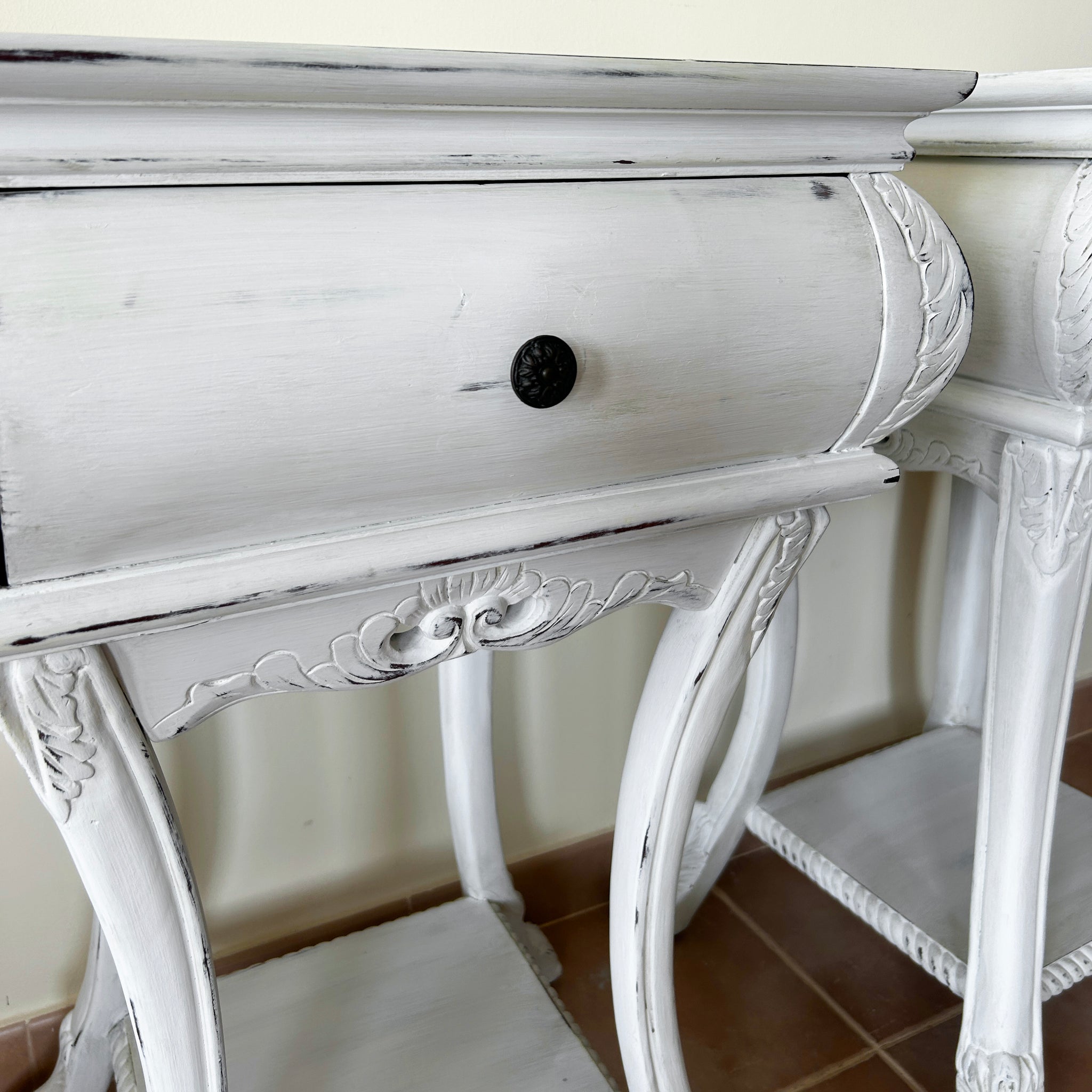 Shabby Chic Console Table Set