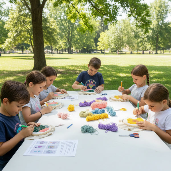 Kids Punch Needling Workshop Party Package