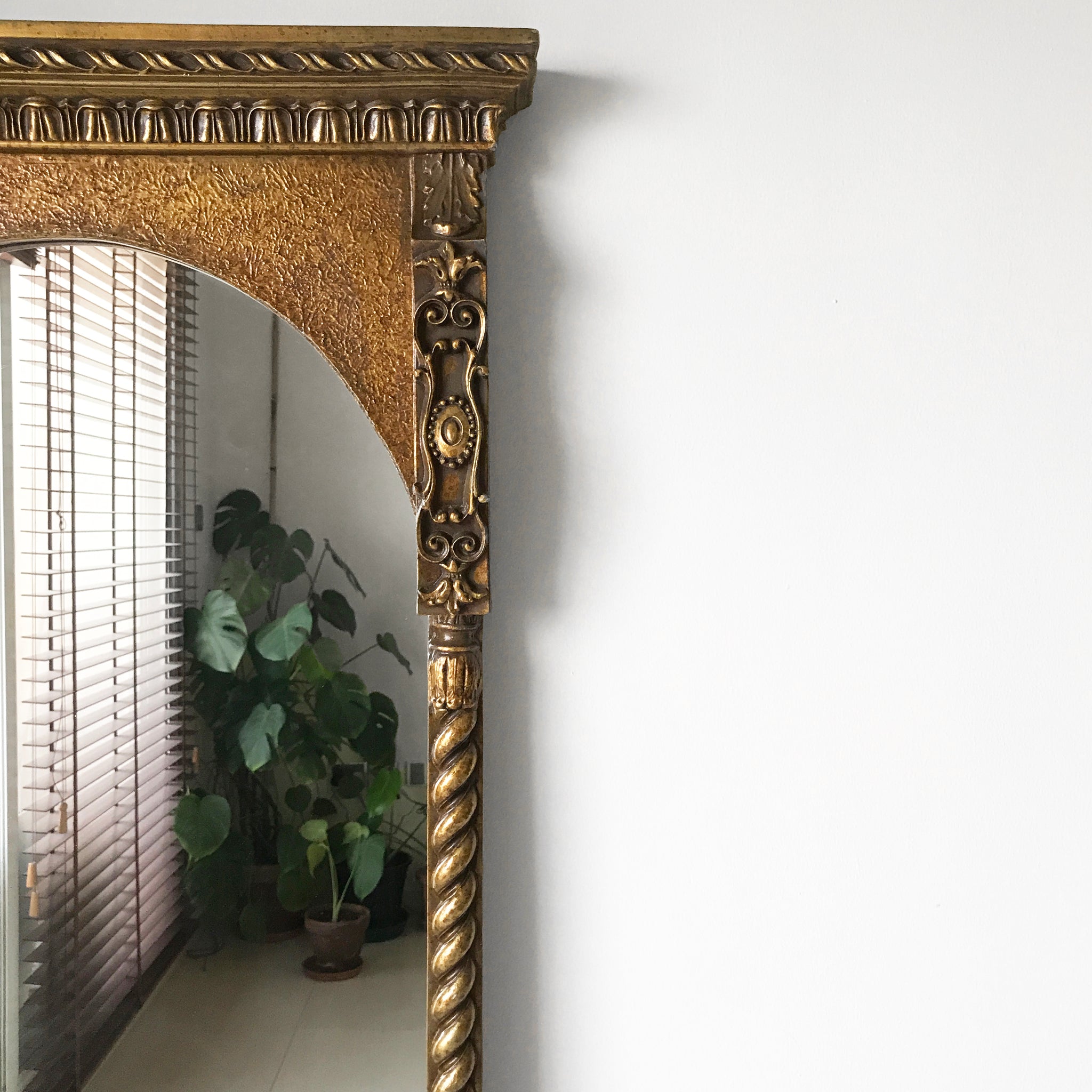 Ornate Frame Arched Wall Mirror